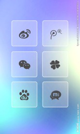 UI图标微信微博素材