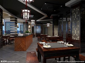 火锅店装修效果图