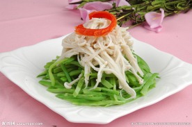 荷兰豆金针菇