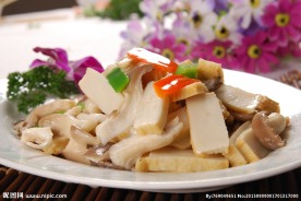 菌菇炒鱼腐