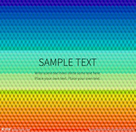 彩虹色正方体无缝背景矢量图