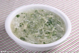 荠菜肉丝豆腐羹