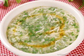 荠菜肉丝豆腐羹