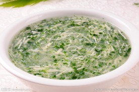 荠菜肉丝豆腐羹