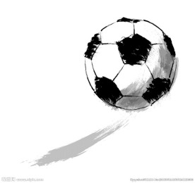 手绘足球设计矢量素材