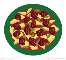 矢量菜肴 土豆炖牛肉