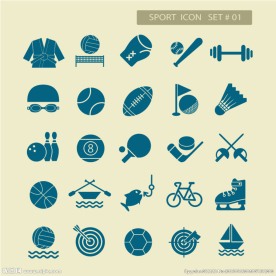 运动图标矢量素材