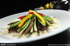 三葱炒雪花牛肉