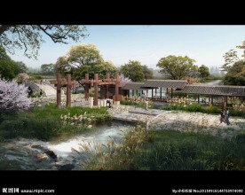 湿地公园效果图
