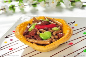 酥皮鲜菇滑牛柳
