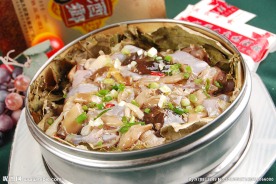 野山菌荷叶蒸牛蛙