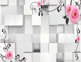 3D牡丹花纹