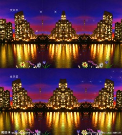 城市梦幻夜景动态视频背景