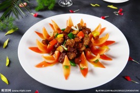 鹅肝配安格斯牛肉粒