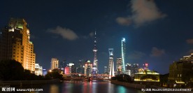 外白渡桥陆家嘴夜景