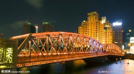 上海外白渡桥夜景