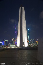 上海人民英雄纪念塔夜景