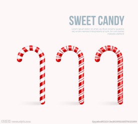 美味拐棍糖矢量素材