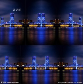 城市夜景高楼动态视频片头片尾