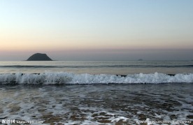 海边日落