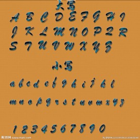 水晶 晶石 字母 数字