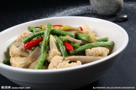 大碗时蔬菜花豆角