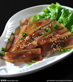 蒜泥牛头肉