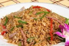 青椒牛肉蛋炒饭