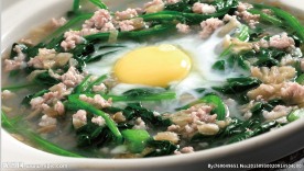 牛肉松窝蛋时蔬