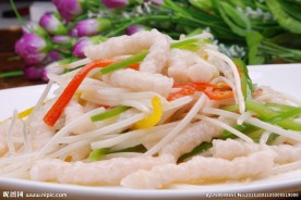 银芽彩椒炒虾丝