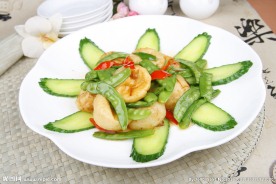 小炒虾藕饼