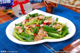 小葱拌江虾