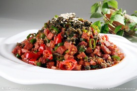 芽菜双椒牛肉粒