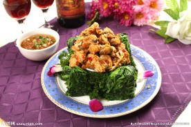肉酱菠菜扇贝