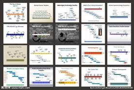 PPT图表   时间线