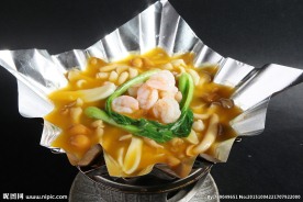 纸锅海鲜什菌野山菌虾