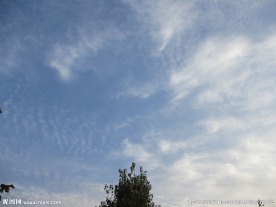 蓝天白云  晴朗的天空