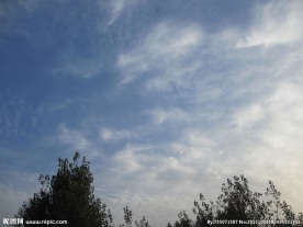 蓝天白云  晴朗的天空