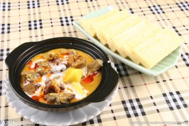 椰汁咖喱牛腩煲