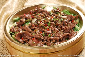 铜盘蒸牛肉