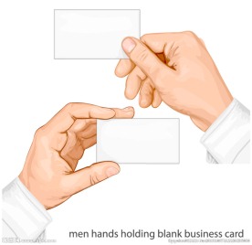 拿空白卡片的手臂矢量素材