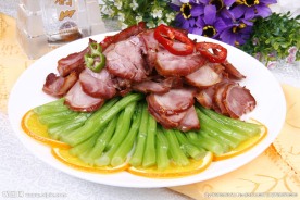 菜心爆驴肉