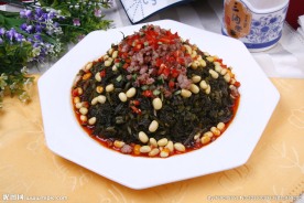 雪菜黄豆焖肉沫