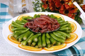 杭椒肉沫烧海肠