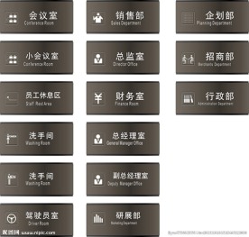办公室标识牌