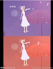 卡通女孩动画视频背景