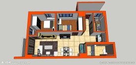 草图大师家装室内模型