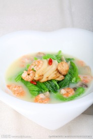 松茸海味煮芥菜