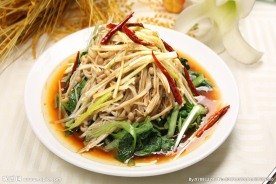 葱油金针小白菜