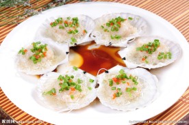 蒜茸蒸扇贝